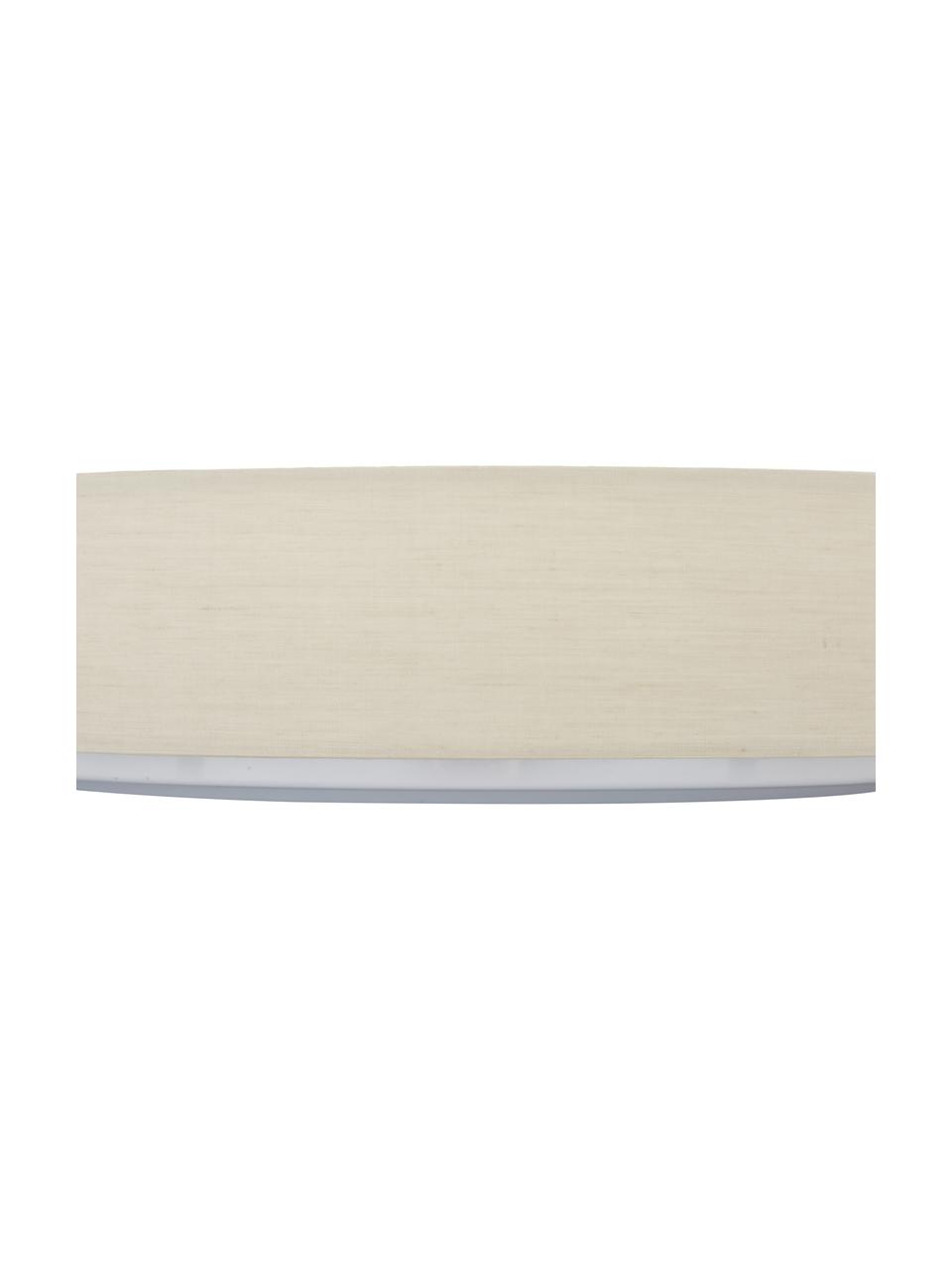 Plafoniera a LED Helen, Cornice: metallo, Bianco crema, Ø 52 x Alt. 11 cm