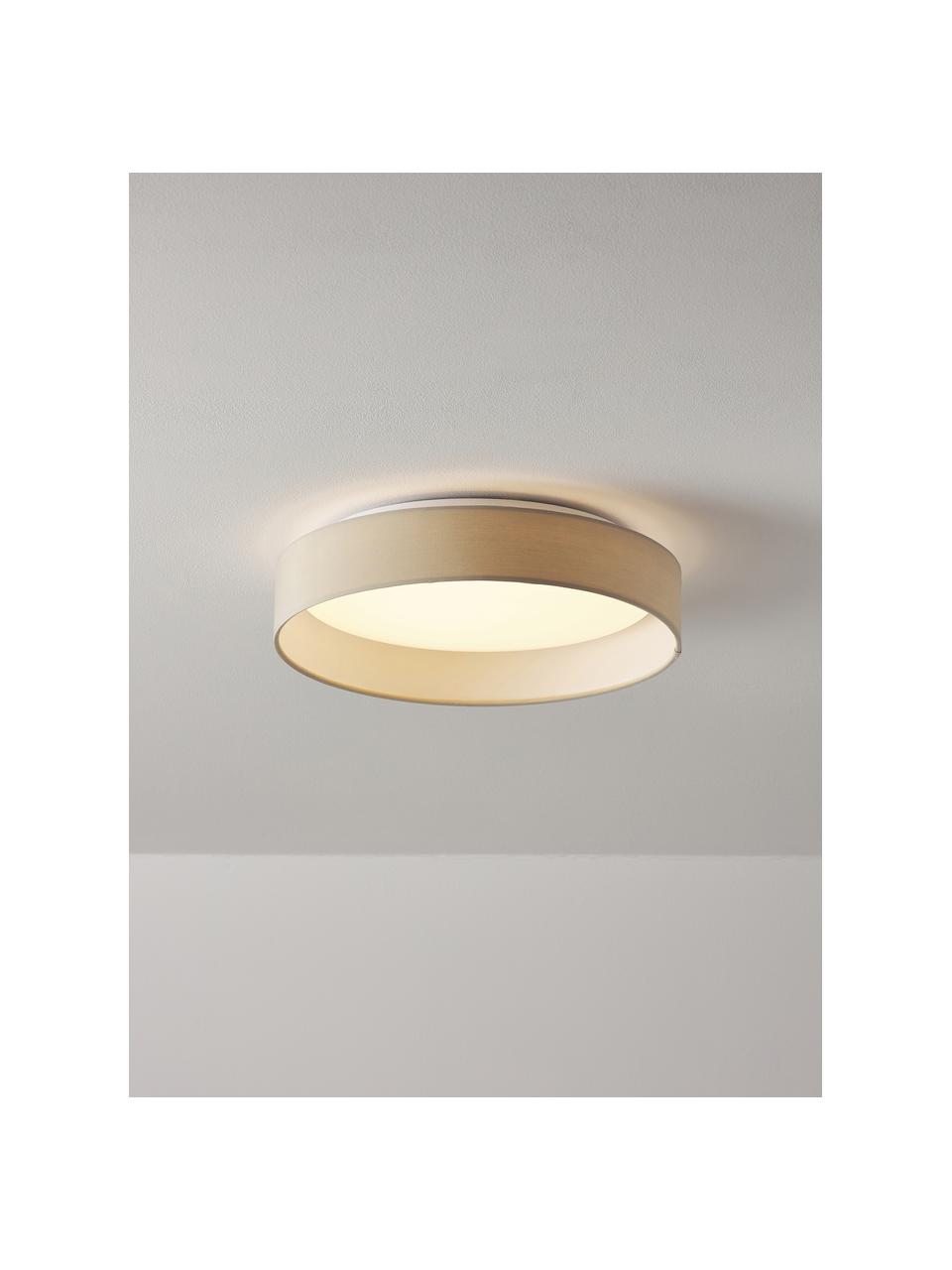 LED plafondlamp Helen, Diffuser: kunststof, Lichtbeige, Ø 52 x H 11 cm