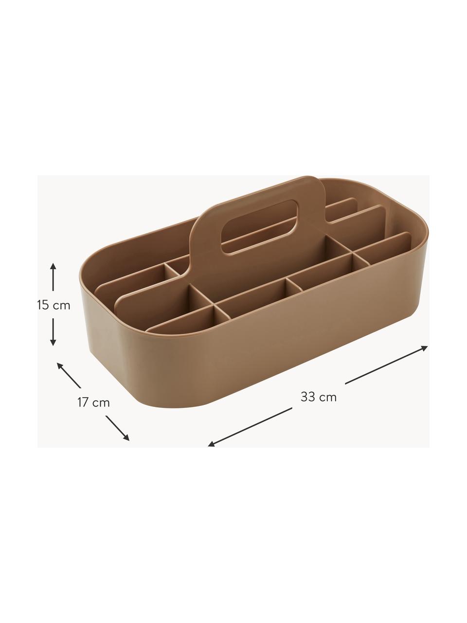 Organizer Hope, 60% plastica ABS riciclata, 40% plastica ABS, Marrone chiaro, Larg. 33 x Alt. 15 cm