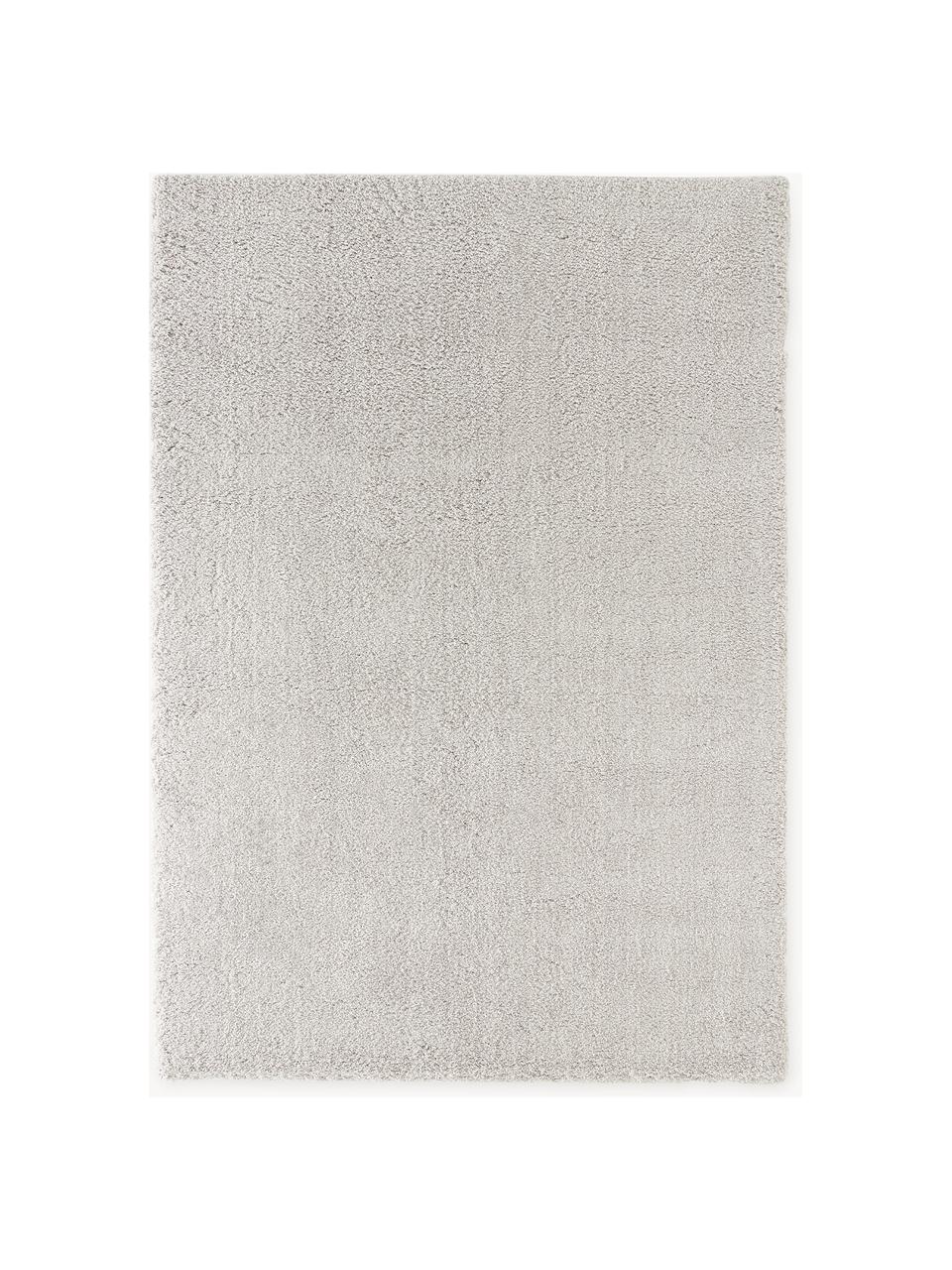 Flauschiger Hochflor-Teppich Leighton, Flor: Mikrofaser (100 % Polyest, Greige, B 160 x L 230 cm (Grösse M)