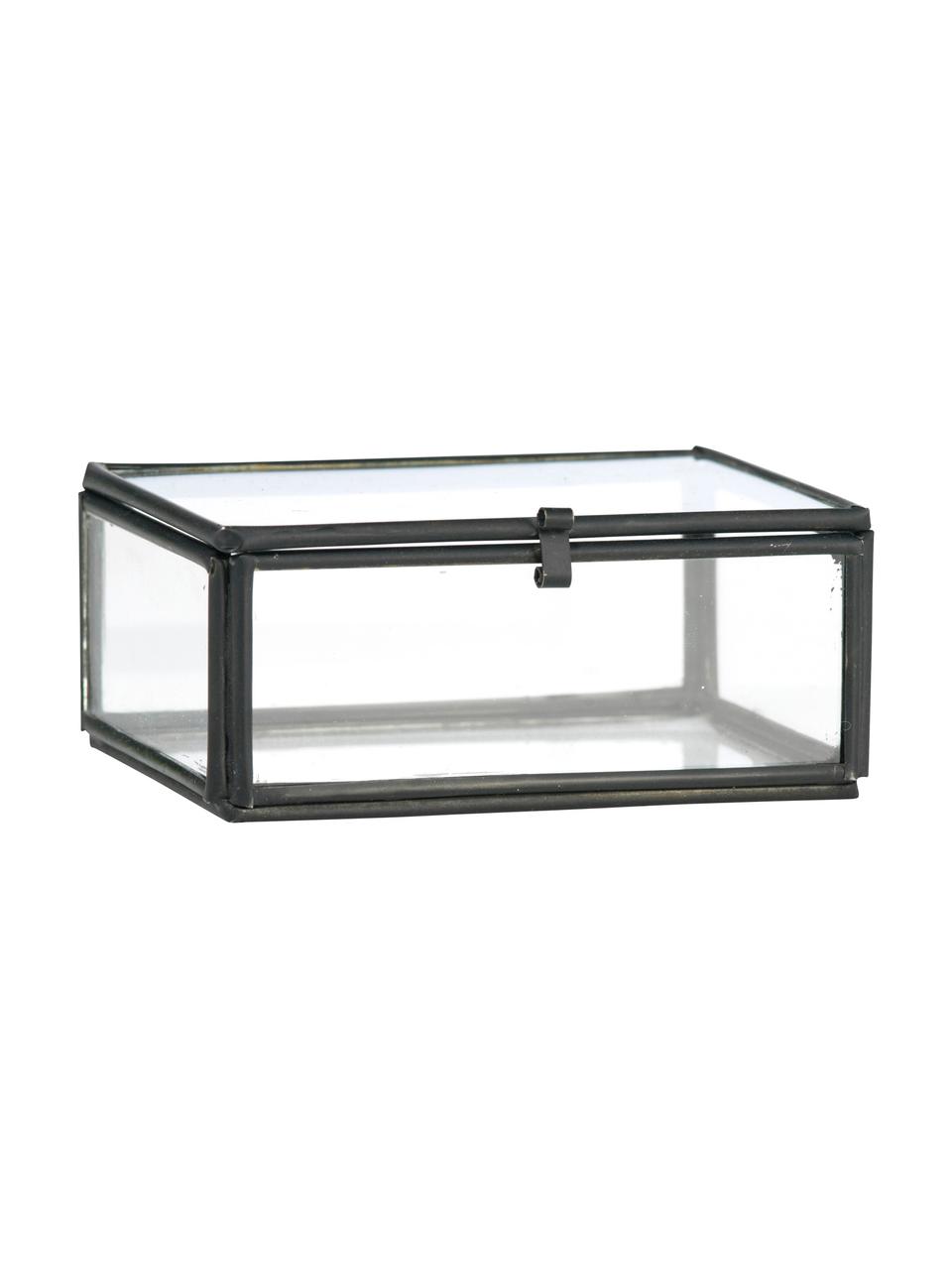 Aufbewahrungsbox Ivey, Rahmen: Metall, beschichtet, Schwarz, 9 x 4 cm