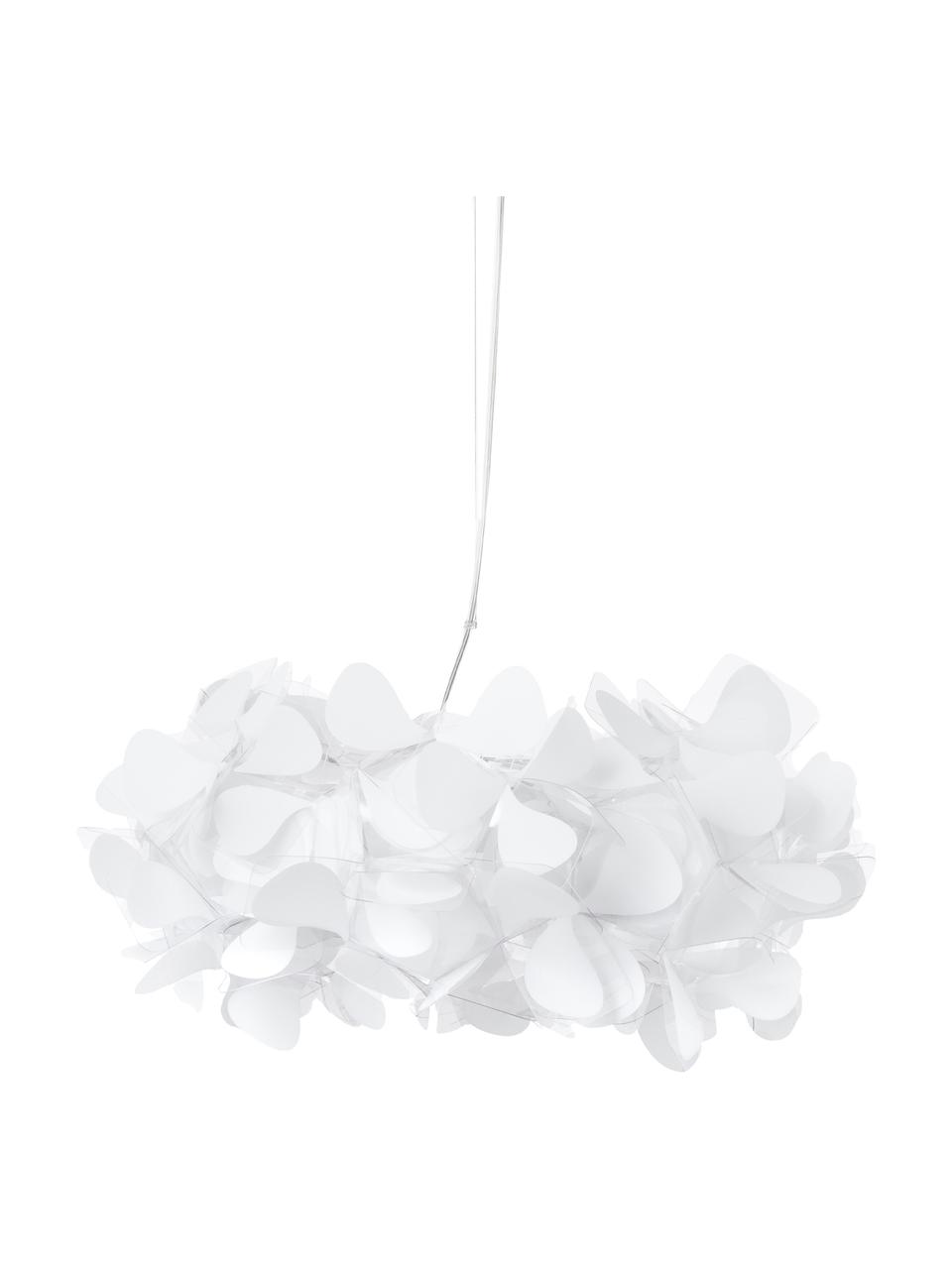 Lampada a sospensione Clizia Mama Non Mama, Paralume: Tecnopolimero Opalflex®, , Baldacchino: metallo rivestito, Trasparente, bianco, Ø 53 x Alt. 25 cm