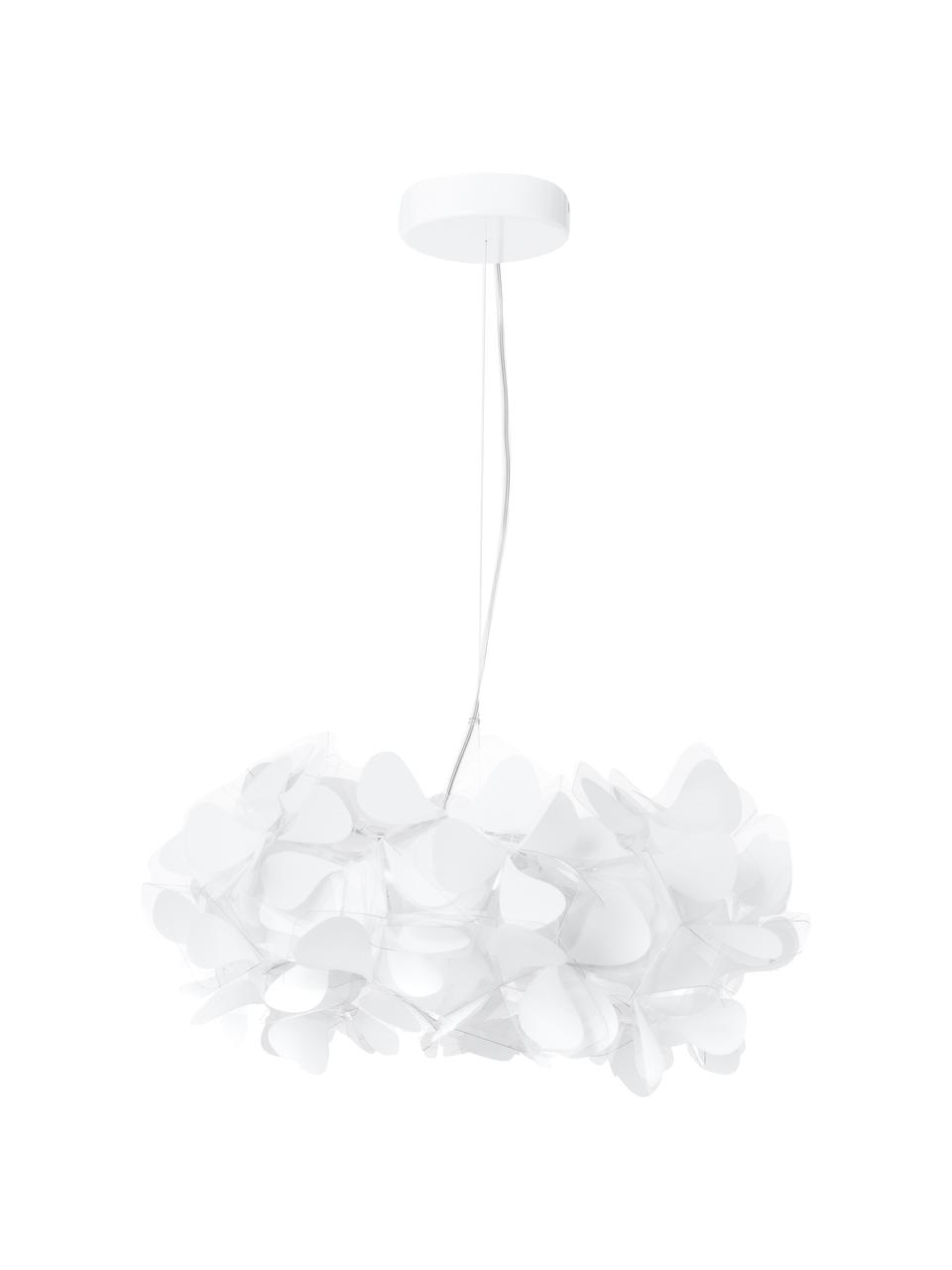 Lampa wisząca Clizia Mama Non Mama, Transparentny, biały, Ø 53 x W 25 cm