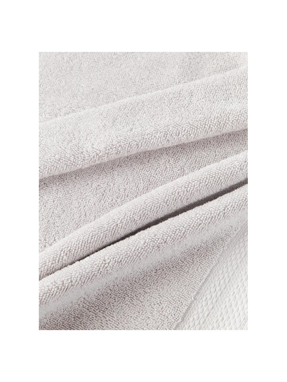 Set de toallas de algodón ecológico Premium, 4 uds., 100% algodón con certificado GOTS
Gramaje superior 600 g/m²

El material utilizado para este producto ha sido probado contra sustancias nocivas y está certificado según el STANDARD 100 por OEKO-TEX®,, IS025 189577, OETI., Gris claro, Set de diferentes tamaños