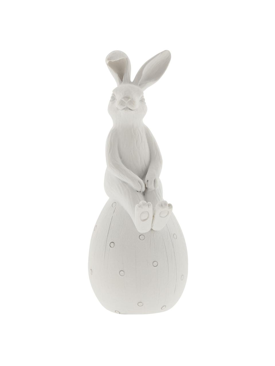 Deko-Objekt Osterhase Semina in Weiß, Polyresin, Weiß, B 7 x H 15 cm