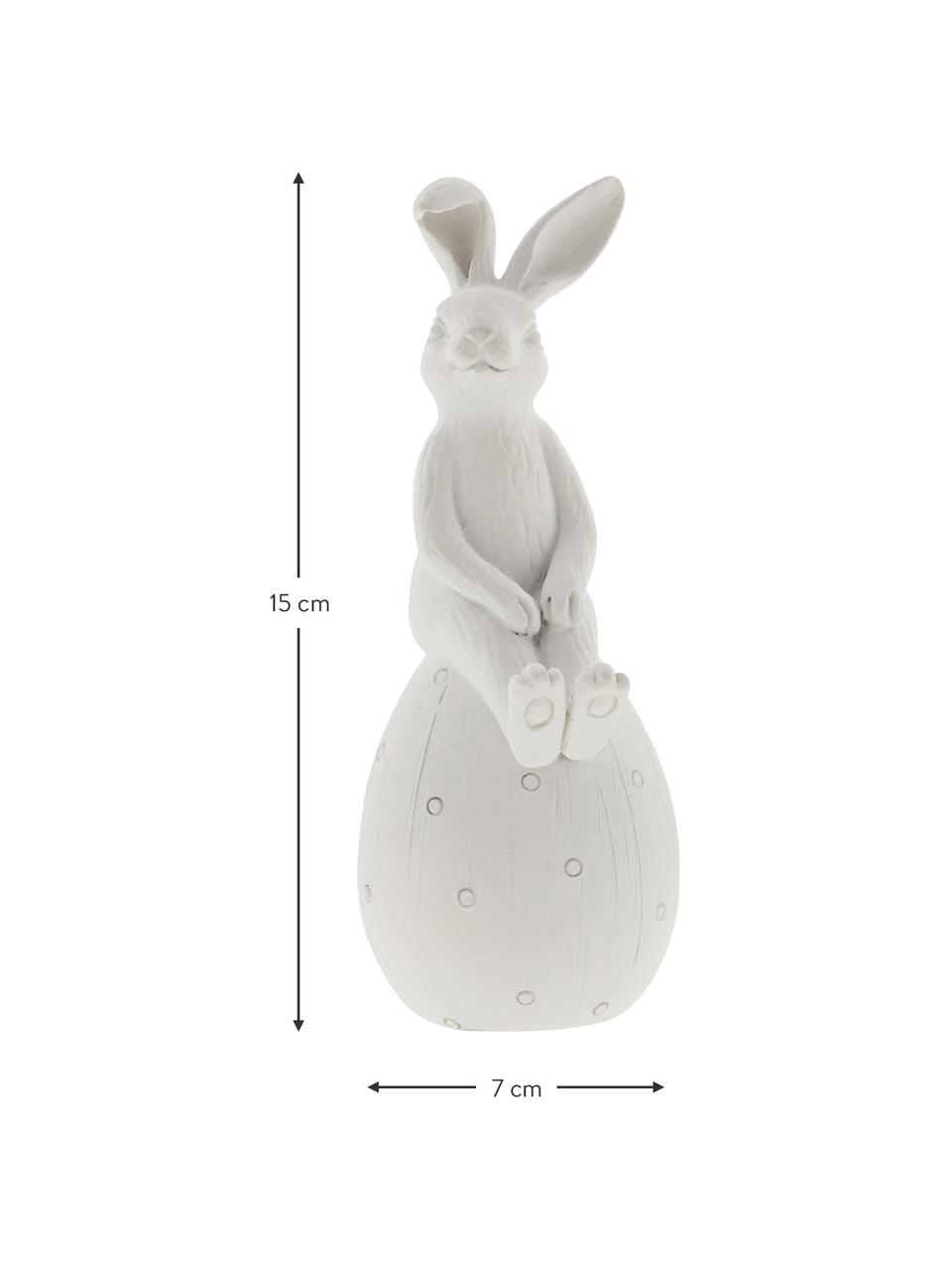 Dekorace Osterhase Semina, Polyresin, Bílá, Š 7 cm, V 15 cm