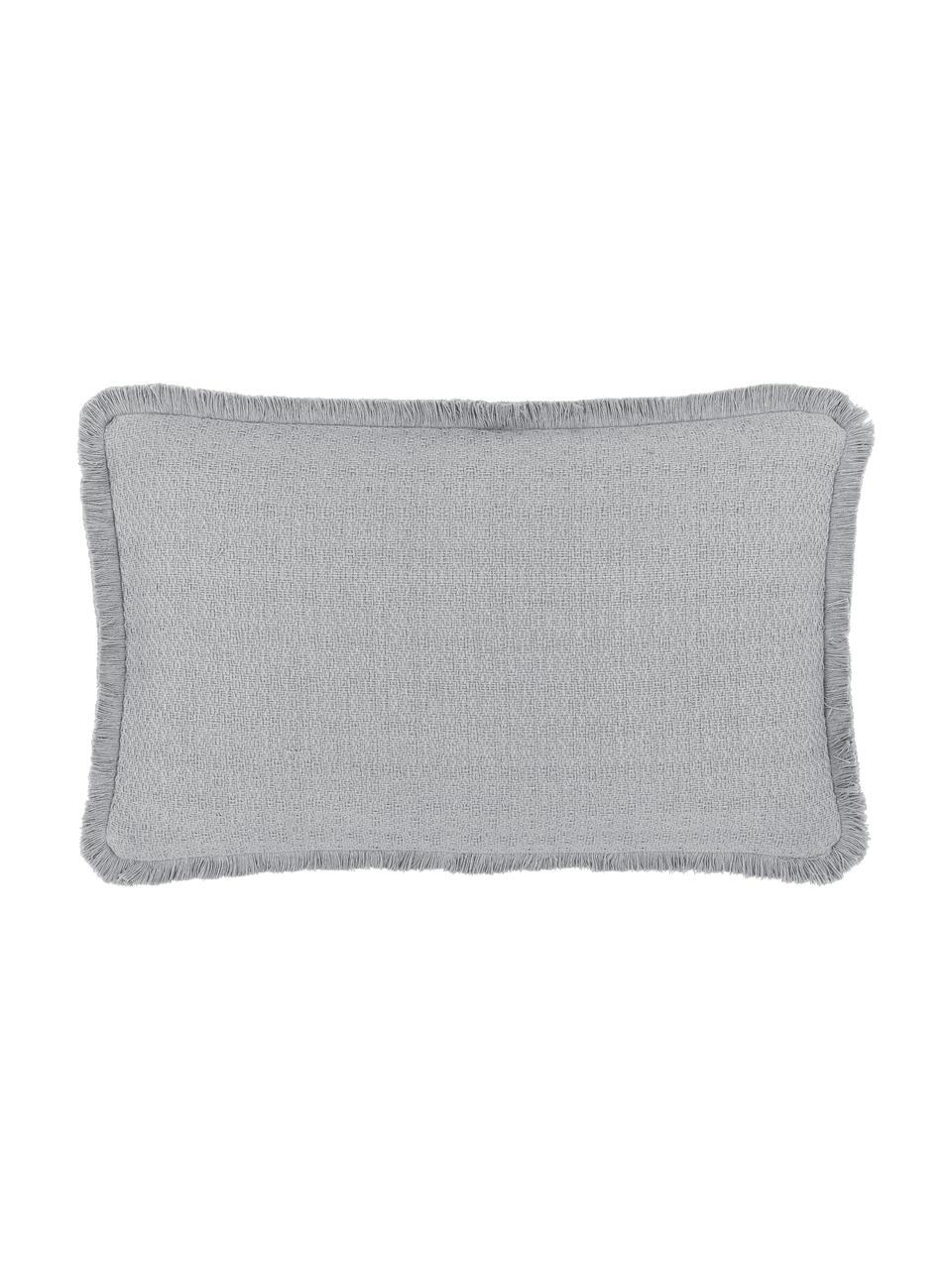 Funda de cojín Loran, 100% algodón, Gris, An 30 x L 50 cm