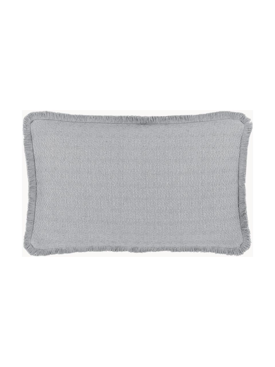 Funda de cojín Loran, 100% algodón, Gris, An 30 x L 50 cm