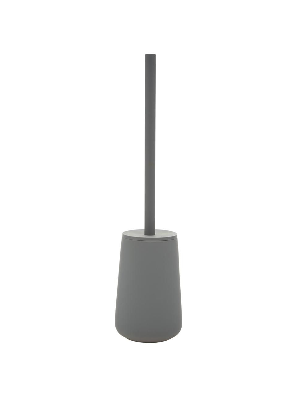Escobilla de baño de porcelana Nova One, Recipiente: porcelana, Gris, Ø 10 x Al 43 cm