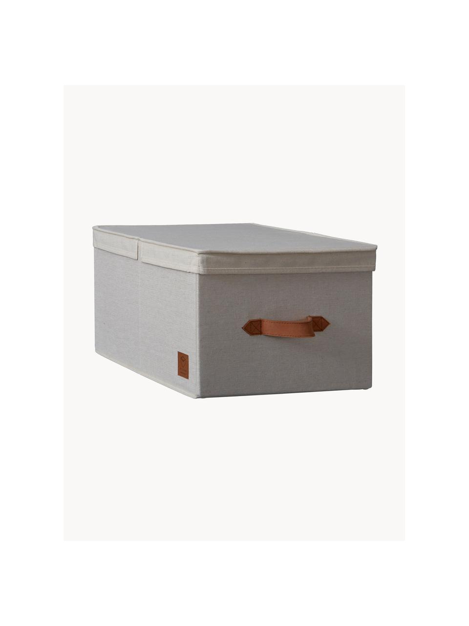 Úložná škatuľa Premium, Svetlobéžová, hnedá, D 33 x Š 50 cm