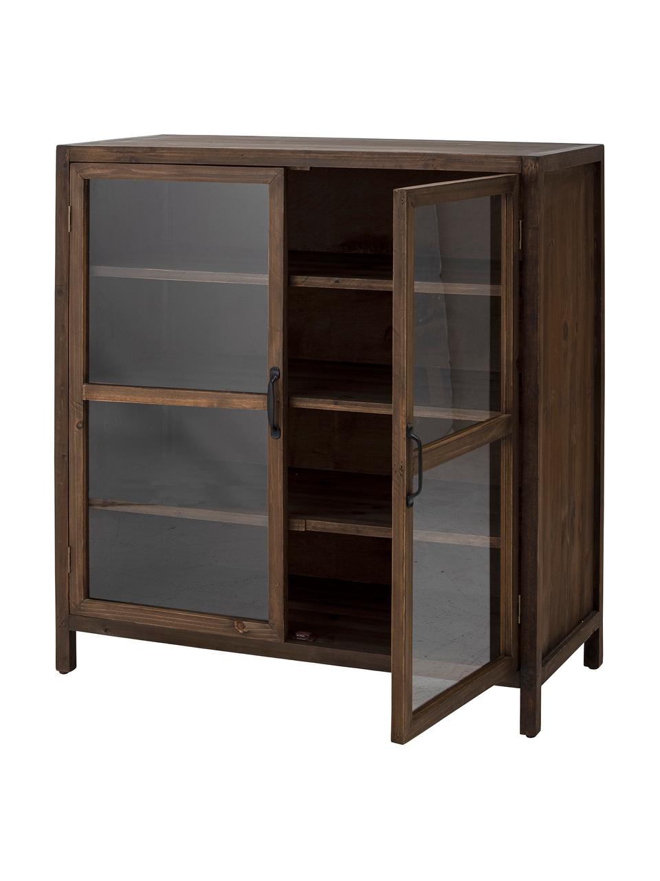 Vitrine Marl, Bois de sapin, larg. 95 x haut. 100 cm
