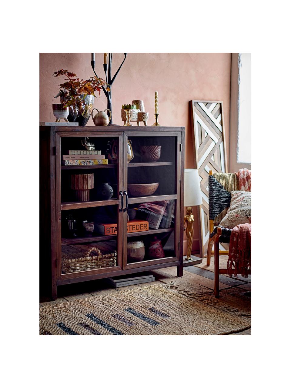Vitrine Marl, Bois de sapin, larg. 95 x haut. 100 cm