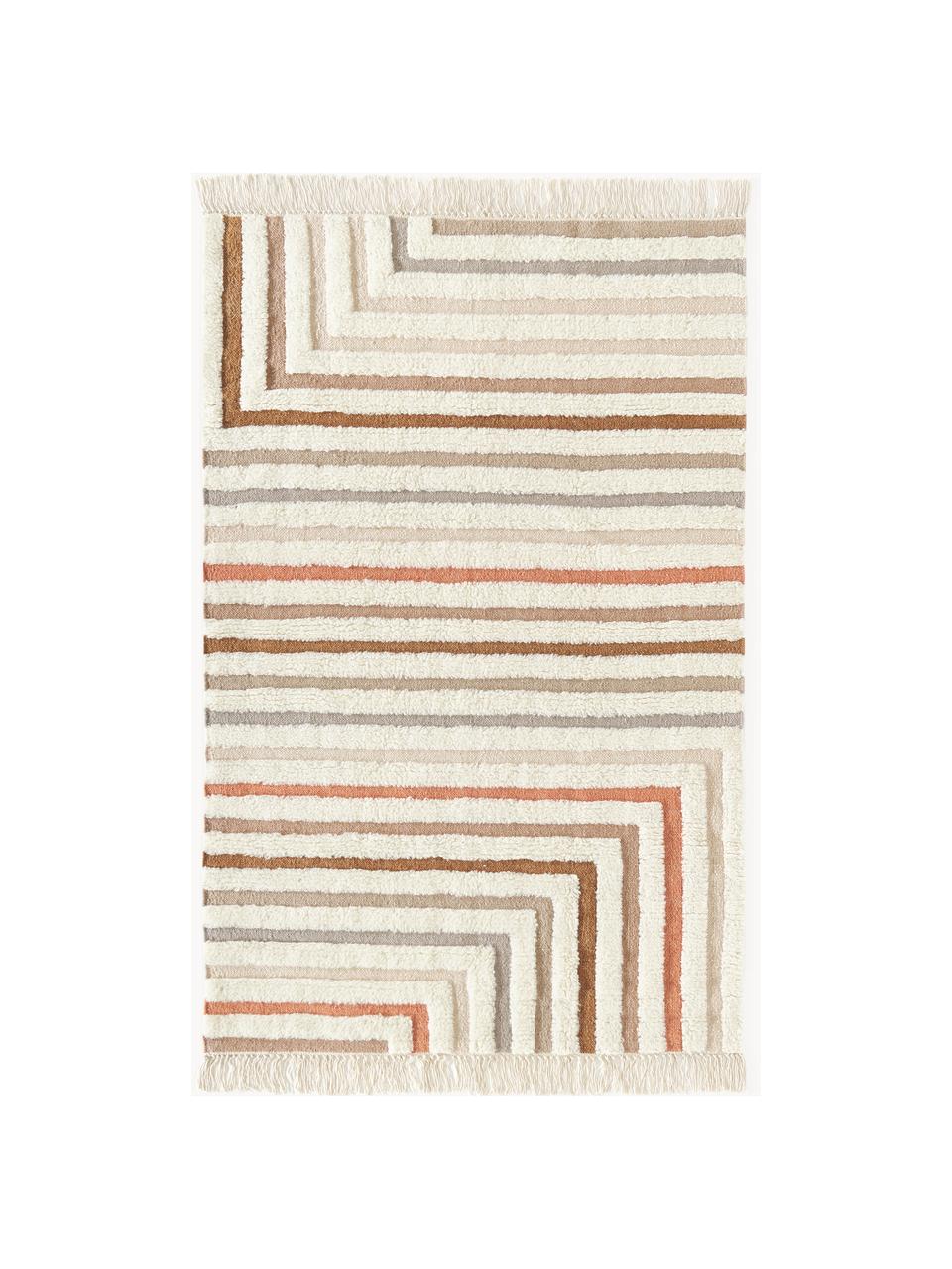 Alfombra kilim artesanal con flecos Calais, 80% lana, 20% algodón

Las alfombras de lana se pueden aflojar durante las primeras semanas de uso, la pelusa se reduce con el uso diario., Beige, terracota, gris pardo, An 80 x L 150 cm (Tamaño XS)