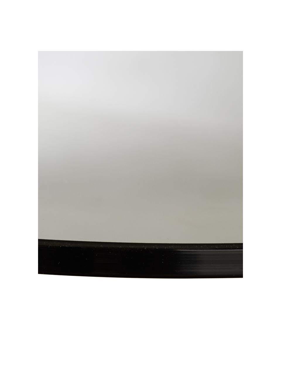 Beistelltisch Valentina mit Glasplatte, Tischplatte: Glas, Ablagefläche: Mitteldichte Holzfaserpla, Gestell: Metall, pulverbeschichtet, Eschenholz, Ø 44 x H 50 cm
