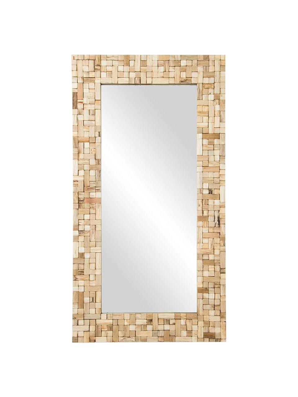 Espejo de pared Tiles, Espejo: cristal, Marrón, An 83 x Al 157 cm