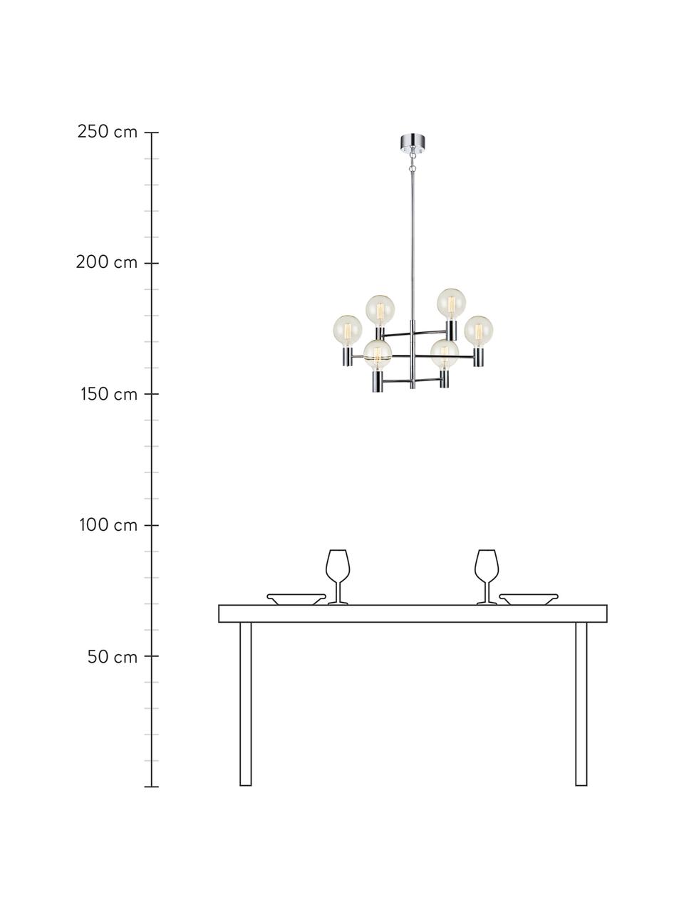 Grande suspension Capital, Chrome, Ø 63 cm