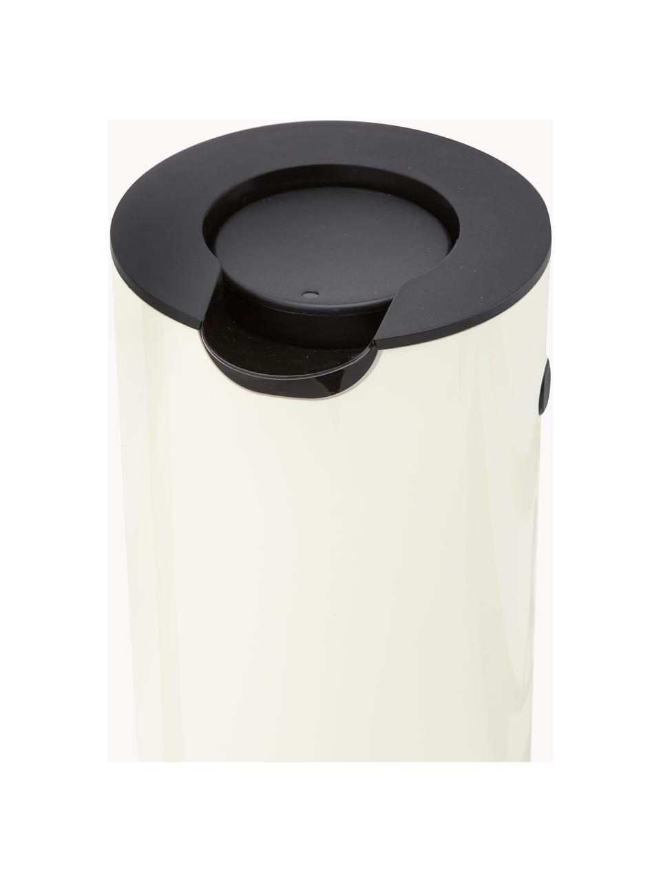 Pichet isotherme EM77, 1 L, Plastique ABS avec partie intérieure en verre, Blanc crème, haute brillance, 1 L