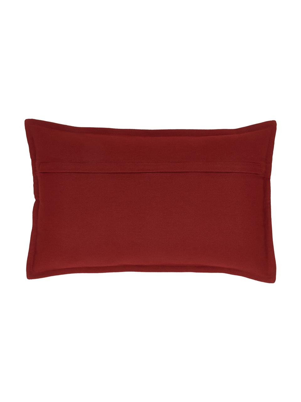 Federa arredo in cotone rosso scuro Mads, 100% cotone, Rosso, Larg. 30 x Lung. 50 cm