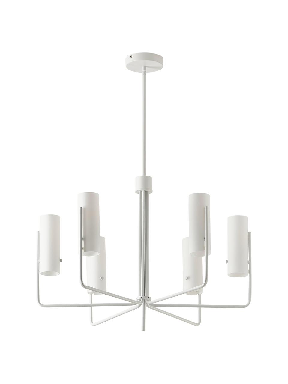 Veľká závesná lampa Vivian, Biela, Ø 65 x V 88 cm