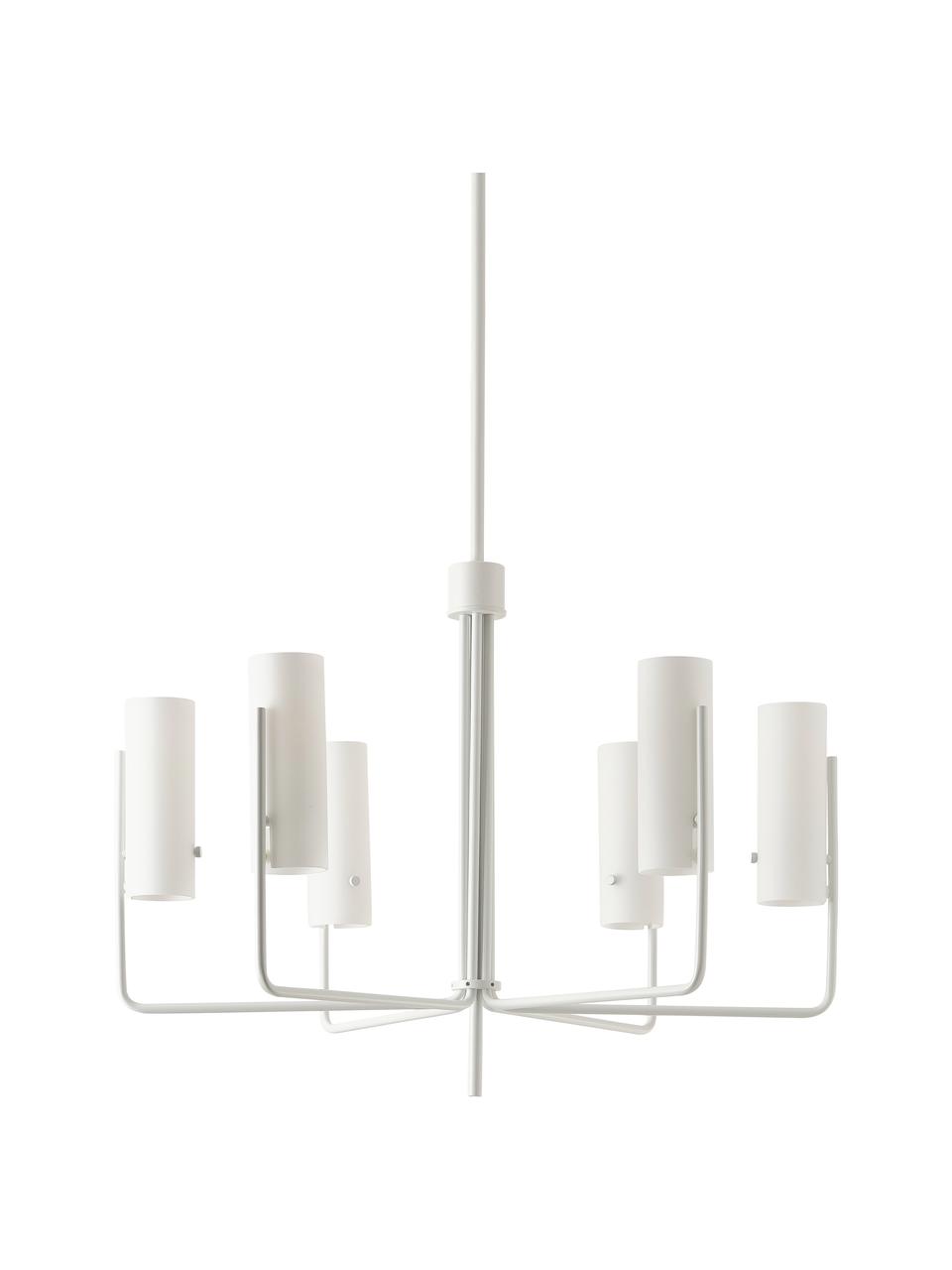 Veľká závesná lampa Vivian, Biela, Ø 65 x V 88 cm