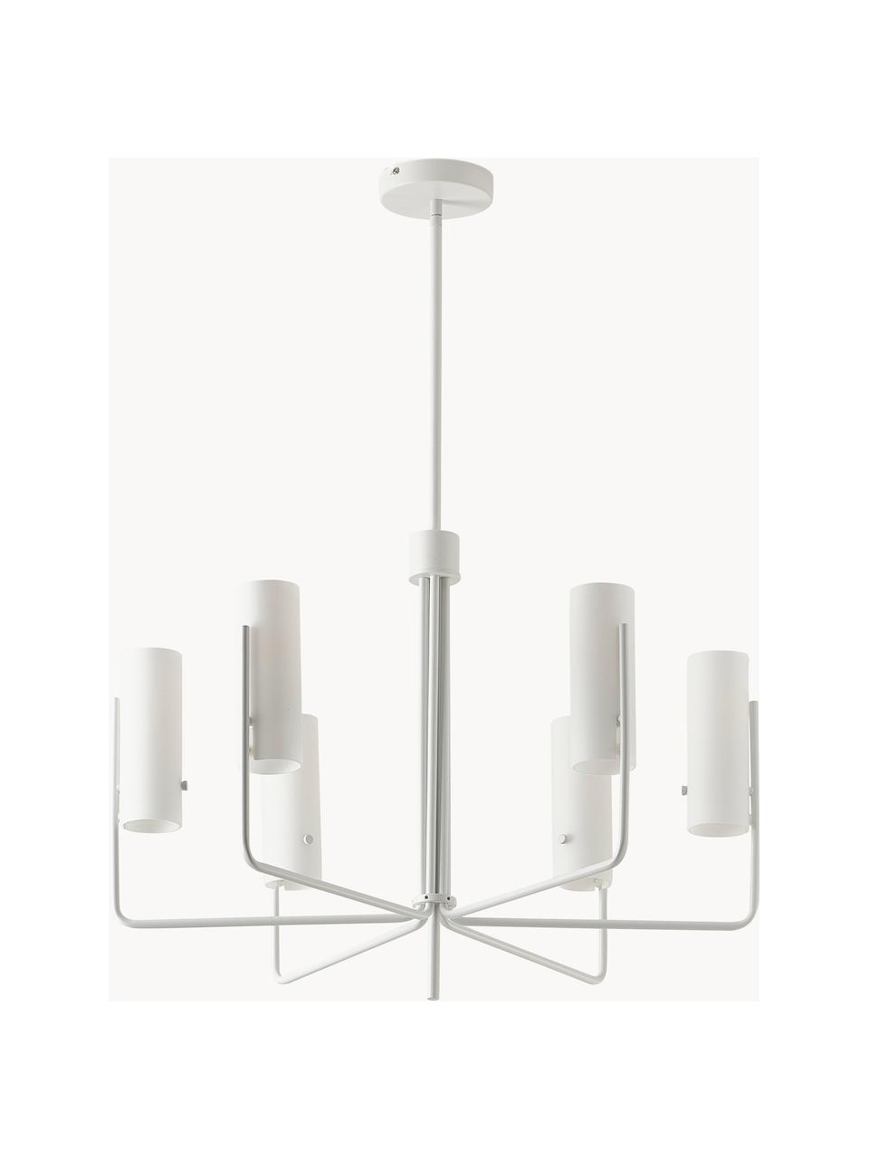 Grand lustre Vivian, Blanc, Ø 65 x haut. 88 cm