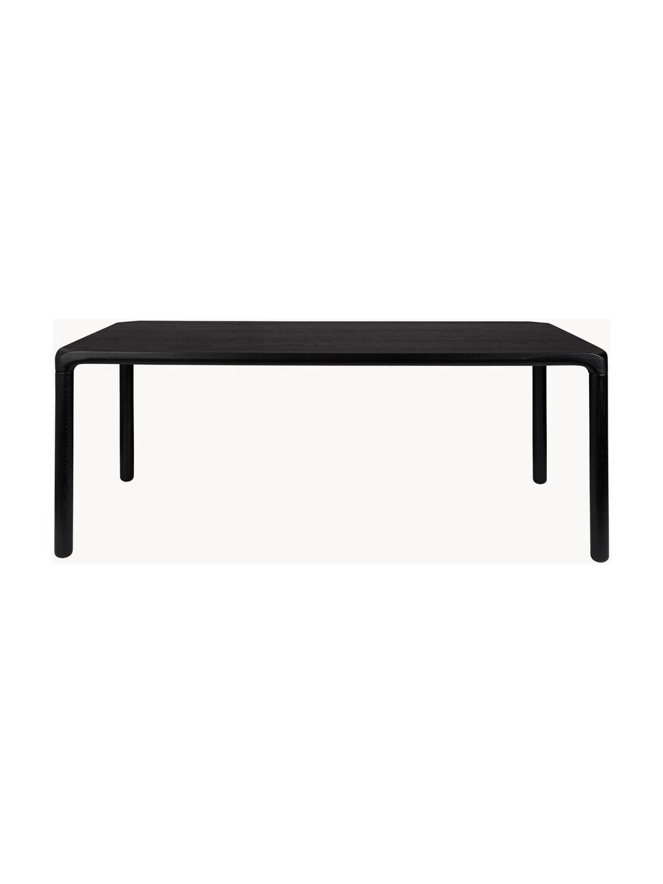 Drevený jedálenský stôl Storm, Stolová doska a nohy: čierna, Š 220 x H 90 cm
