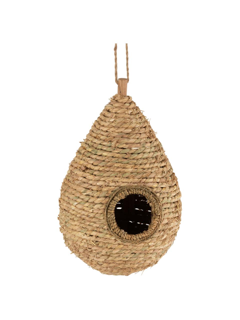 Vogelhäuschen Bird, Rattan, Hellbraun, Ø 24 x H 40 cm