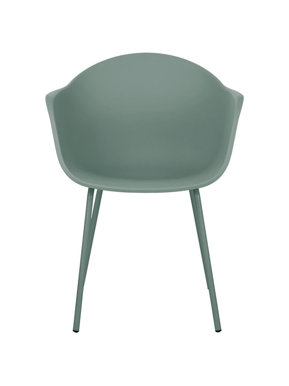 Chaise scandinave plastique Claire, Vert, larg. 60 x prof. 54 cm