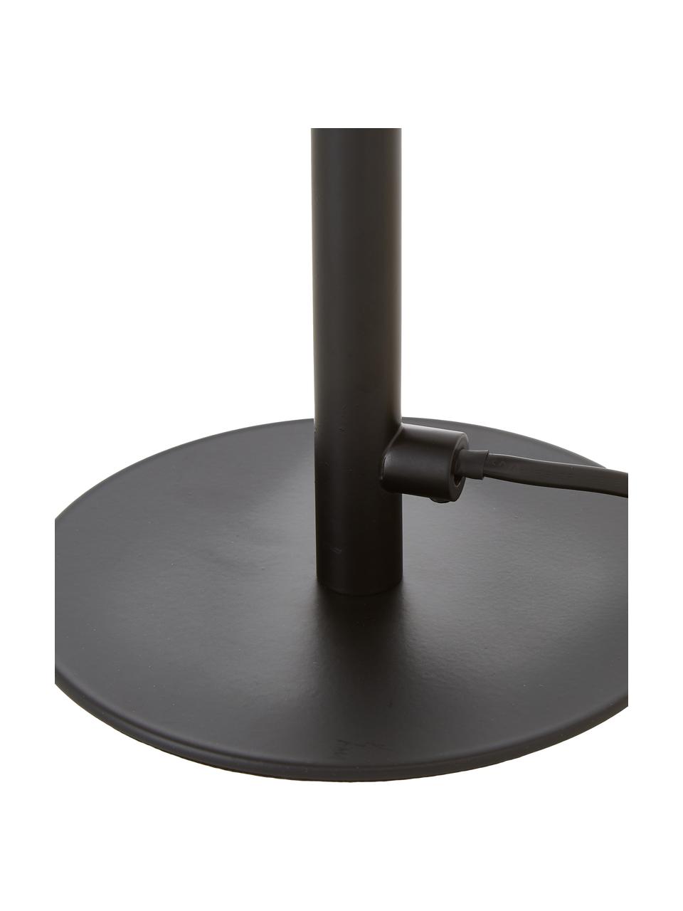 Lámpara de mesa Molekyl, Pantalla: vidrio, Cable: plástico, Negro, gris, Ø 22 x Al 46 cm