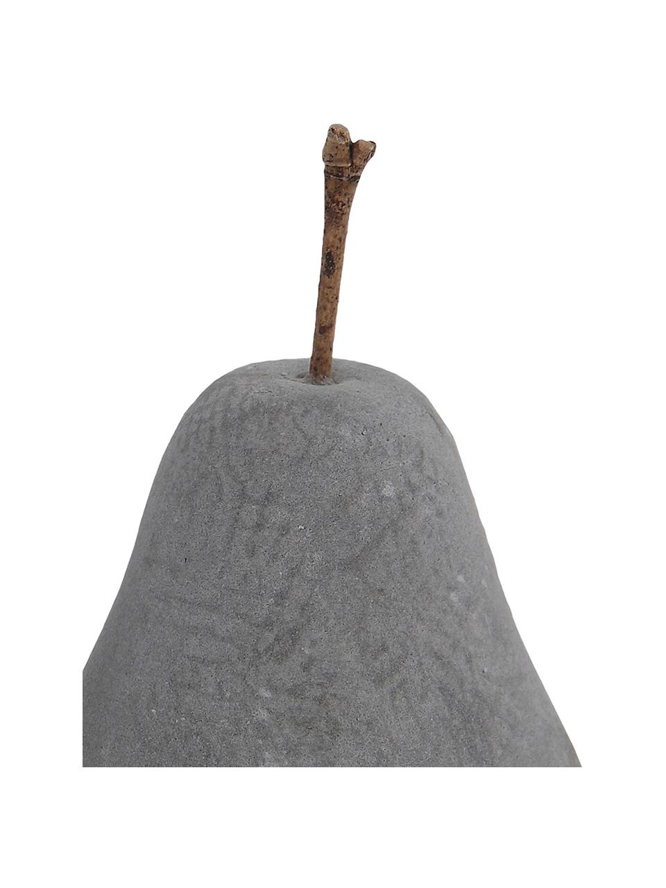 Pieza decorativa Pear, Cemento, Gris, Ø 6 x Al 10 cm