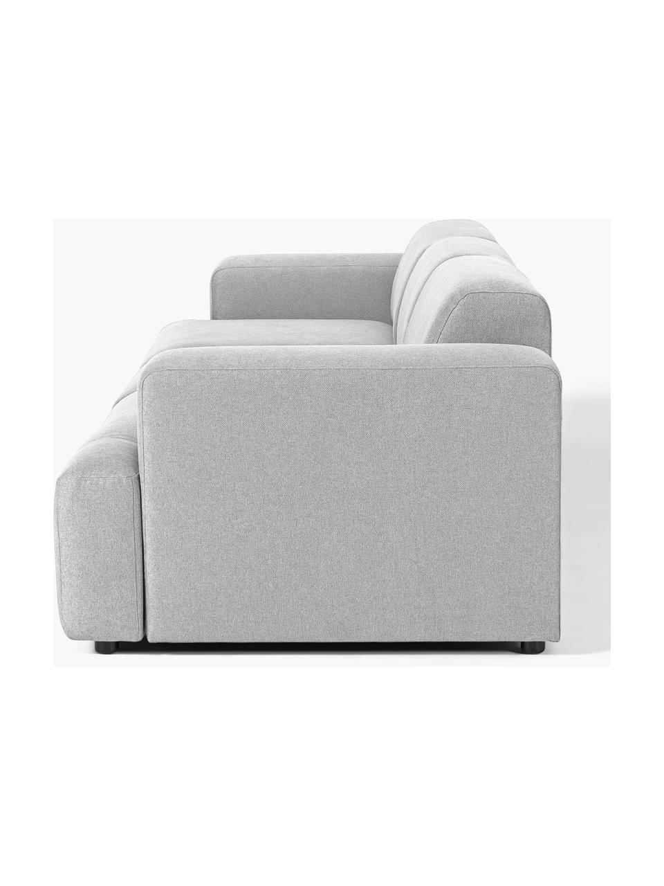 Sofa Melva (4-Sitzer), Bezug: 100 % Polyester Der strap, Gestell: Massives Kiefern- und Fic, Webstoff Hellgrau, B 319 x T 101 cm