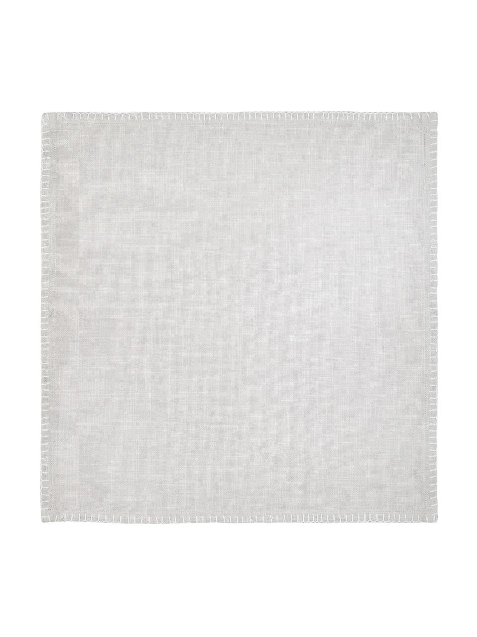 Tovagliolo in cotone Finca 2 pz, Cotone, Grigio, Larg. 42 x Lung. 42 cm