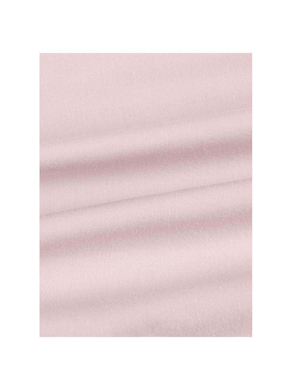 Gewaschener Baumwoll-Kissenbezug Florence mit Rüschen in Rosa, Webart: Perkal Fadendichte 180 TC, Rosa, B 65 x L 65 cm