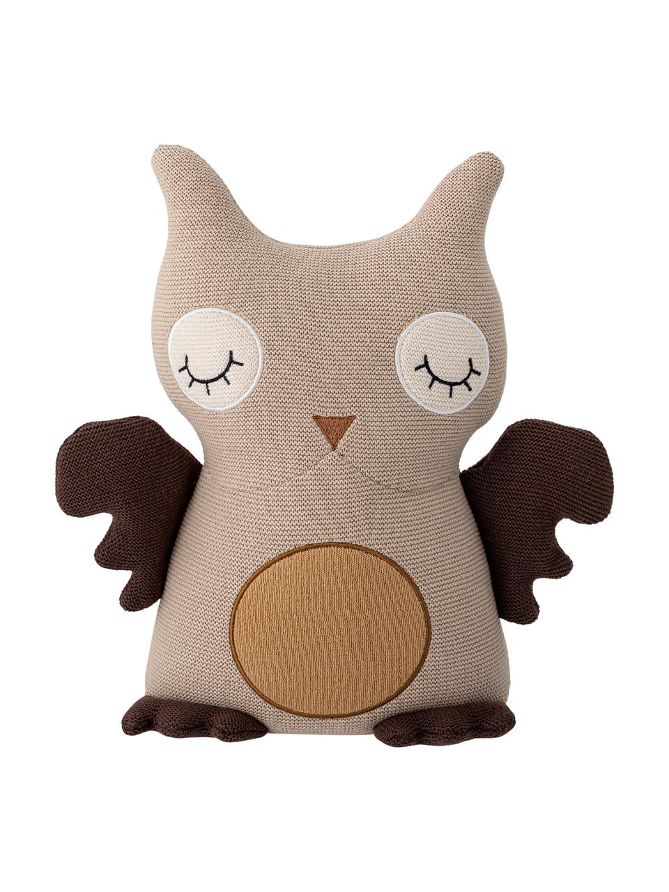 Kuscheltier Hiep, Bezug: 100 % Baumwolle, Braun, Beige, B 35 x H 32 cm