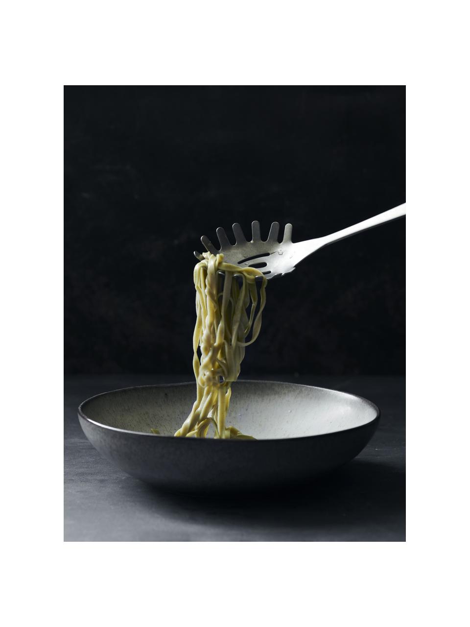 Cuchara para espaguetis plateado mate Daily, Acero inoxidable

La cubertería está hecha de acero inoxidable. Por tanto, es duradera, inoxidable y resistente a las bacterias., Plateado mate, L 29 cm