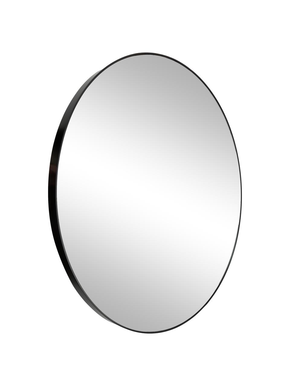 Kulaté nástěnné zrcadlo Complete, Černá, Ø 110 cm, H 4 cm