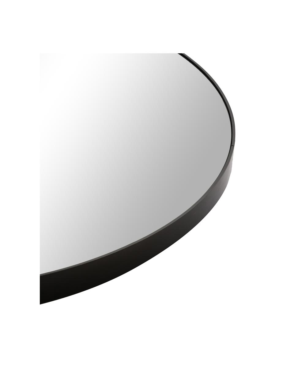 Runder Wandspiegel Complete, Rahmen: Mitteldichte Holzfaserpla, Spiegelfläche: Spiegelglas, Schwarz, Ø 110 x T 4 cm