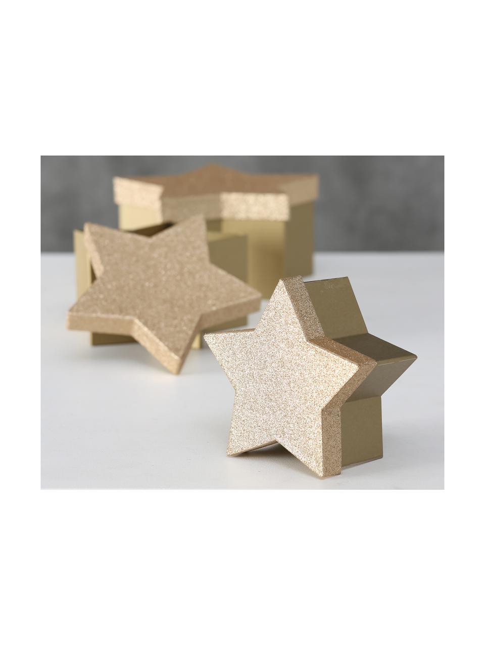 Coffret cadeau étoile Star, 3 élém., Couleur dorée