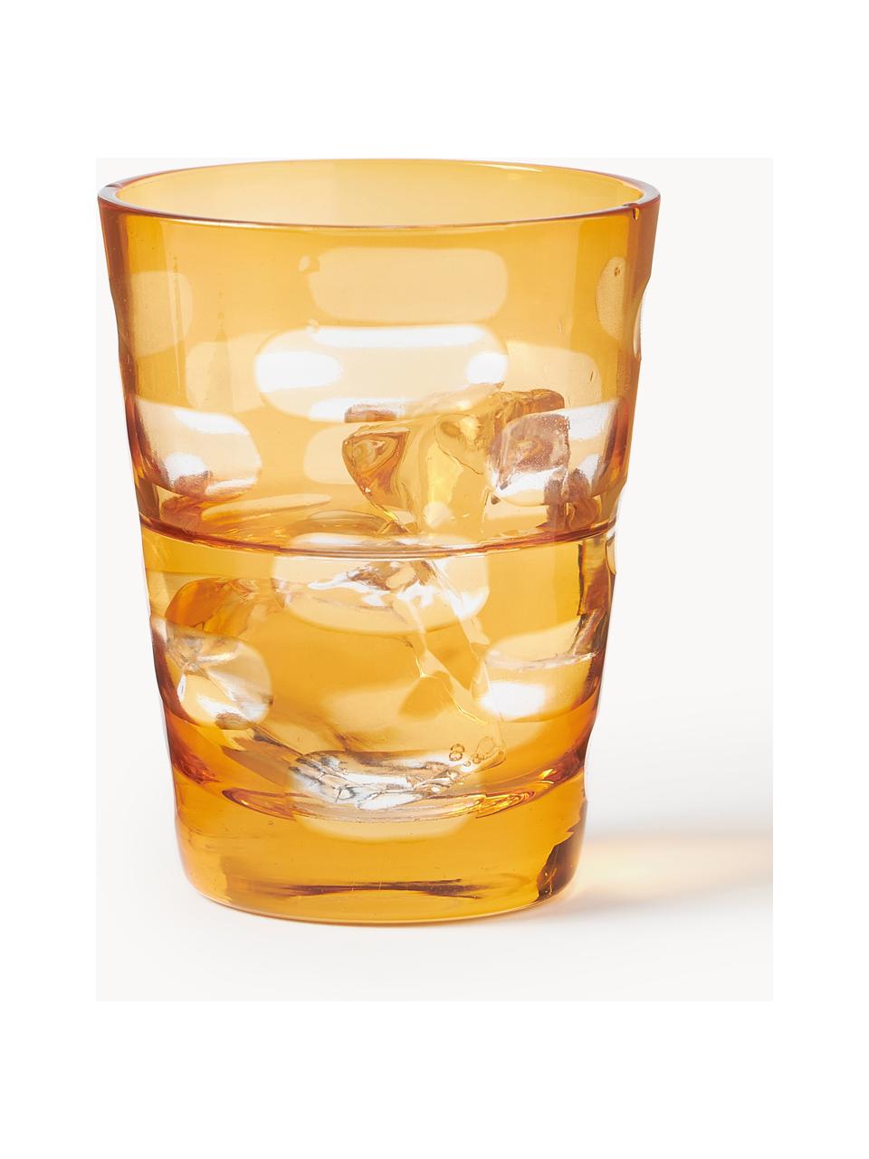 Sada sklenic na vodu Tubular, 4 díly, Sklo, Více barev, Ø 8 cm, V 10 cm, 250 ml