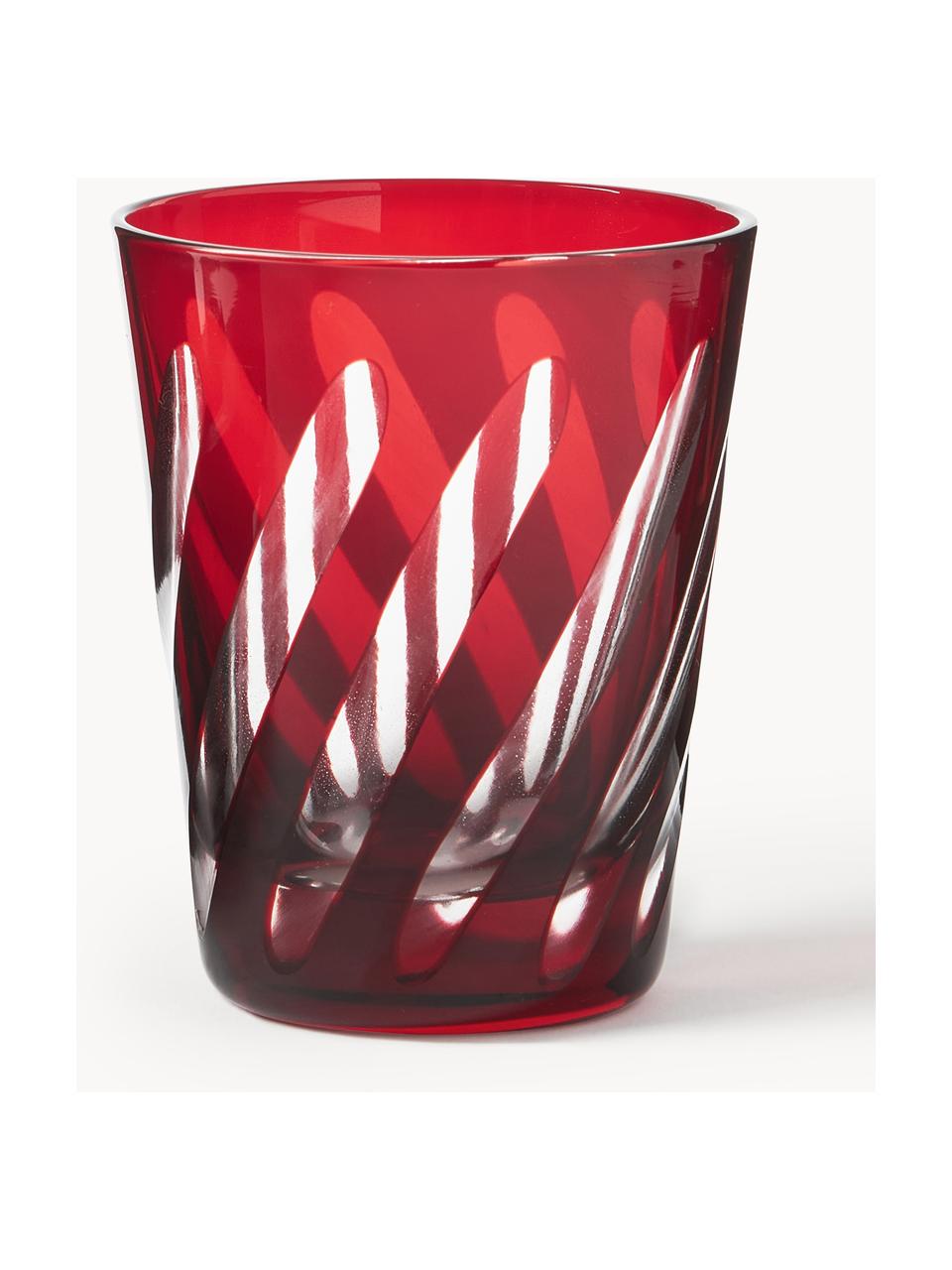 Sada sklenic na vodu Tubular, 4 díly, Sklo, Více barev, Ø 8 cm, V 10 cm, 250 ml