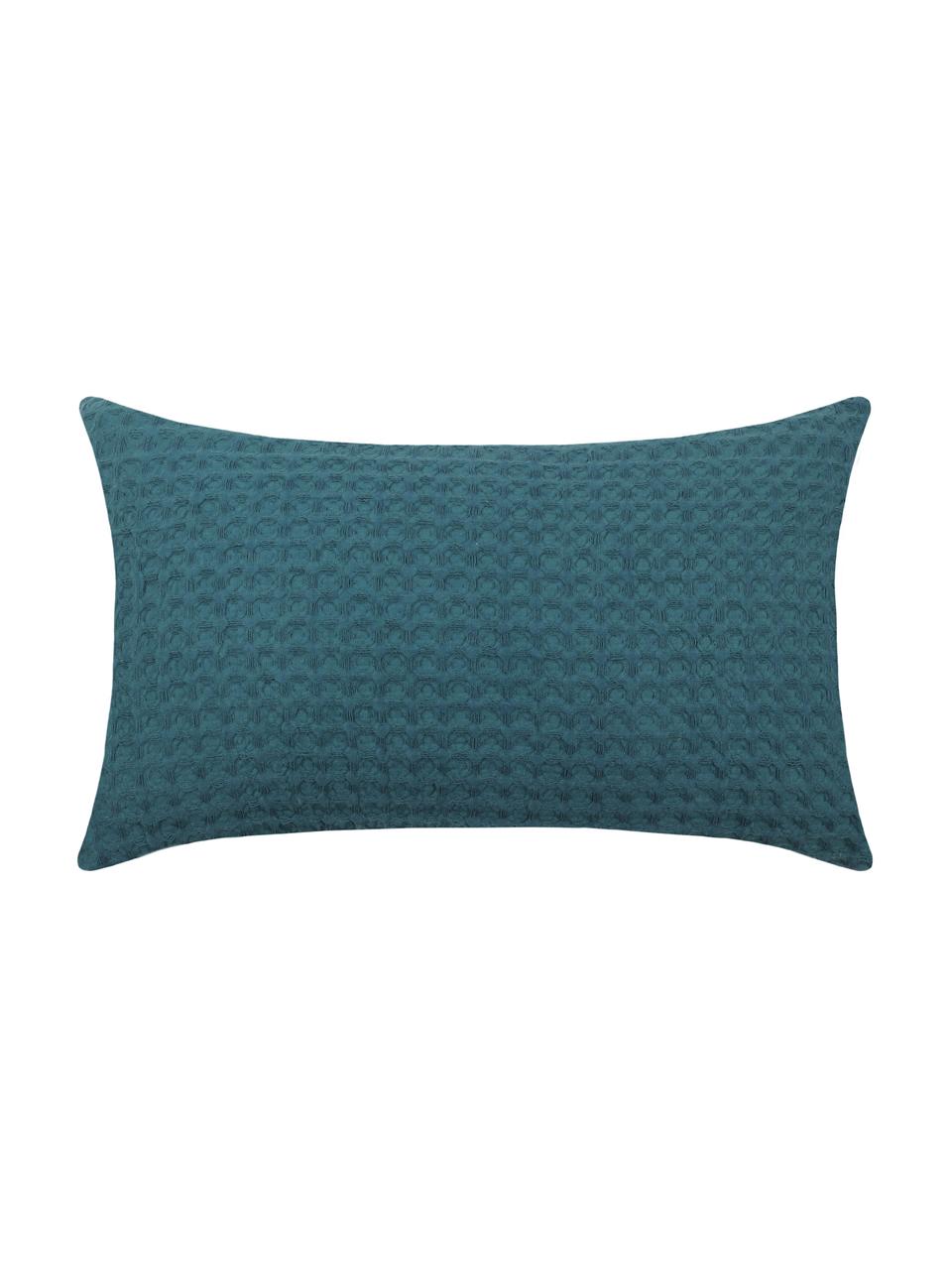 Poduszka z piki z wypełnieniem Gopher, Tapicerka: bawełna, Niebieski petrol, S 30 x D 50 cm