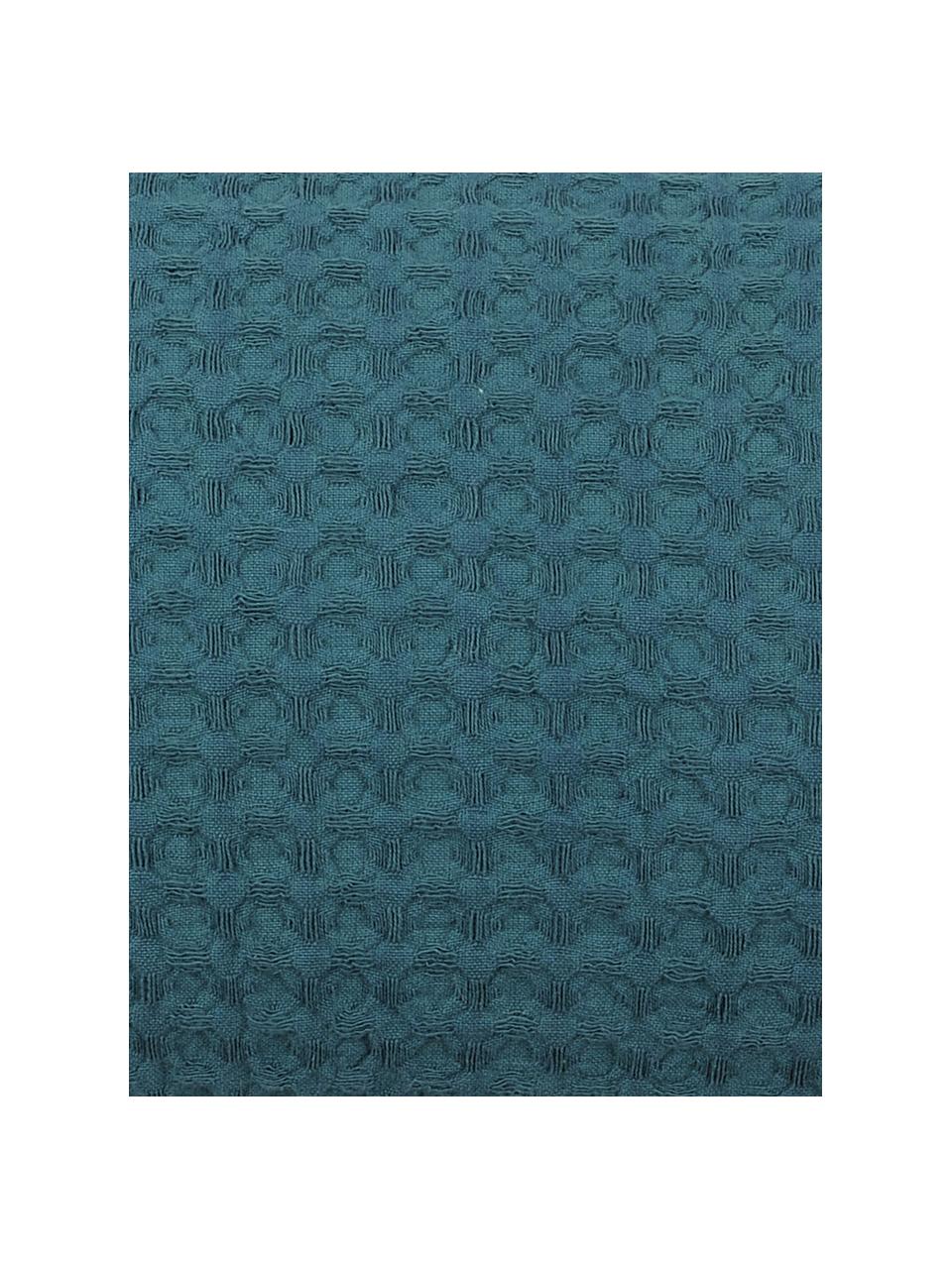 Cojín Gopher, con relleno, Funda: 100% algodón, Azul petróleo, An 30 x L 50 cm