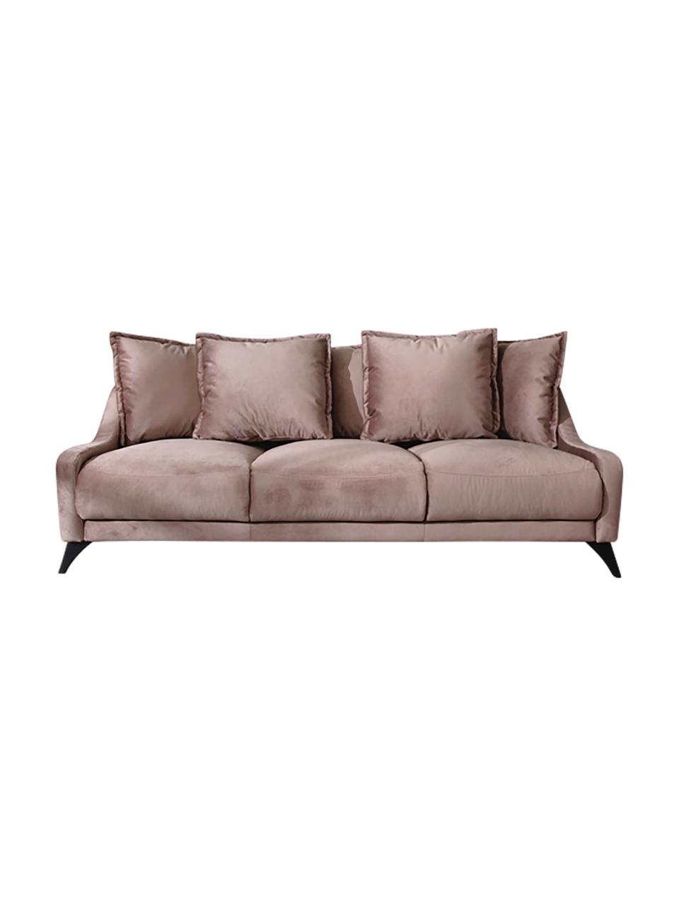 Sofa z aksamitu Royal (3-osobowa), Ciemny beżowy, S 200 x G 95 cm