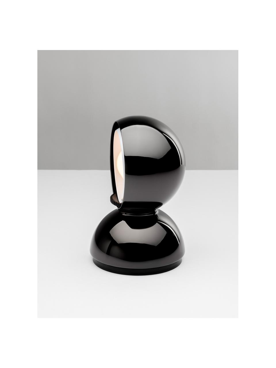 Malá nastaviteľná stolová lampa Eclisse, Čierna, Š 12 x V 18 cm