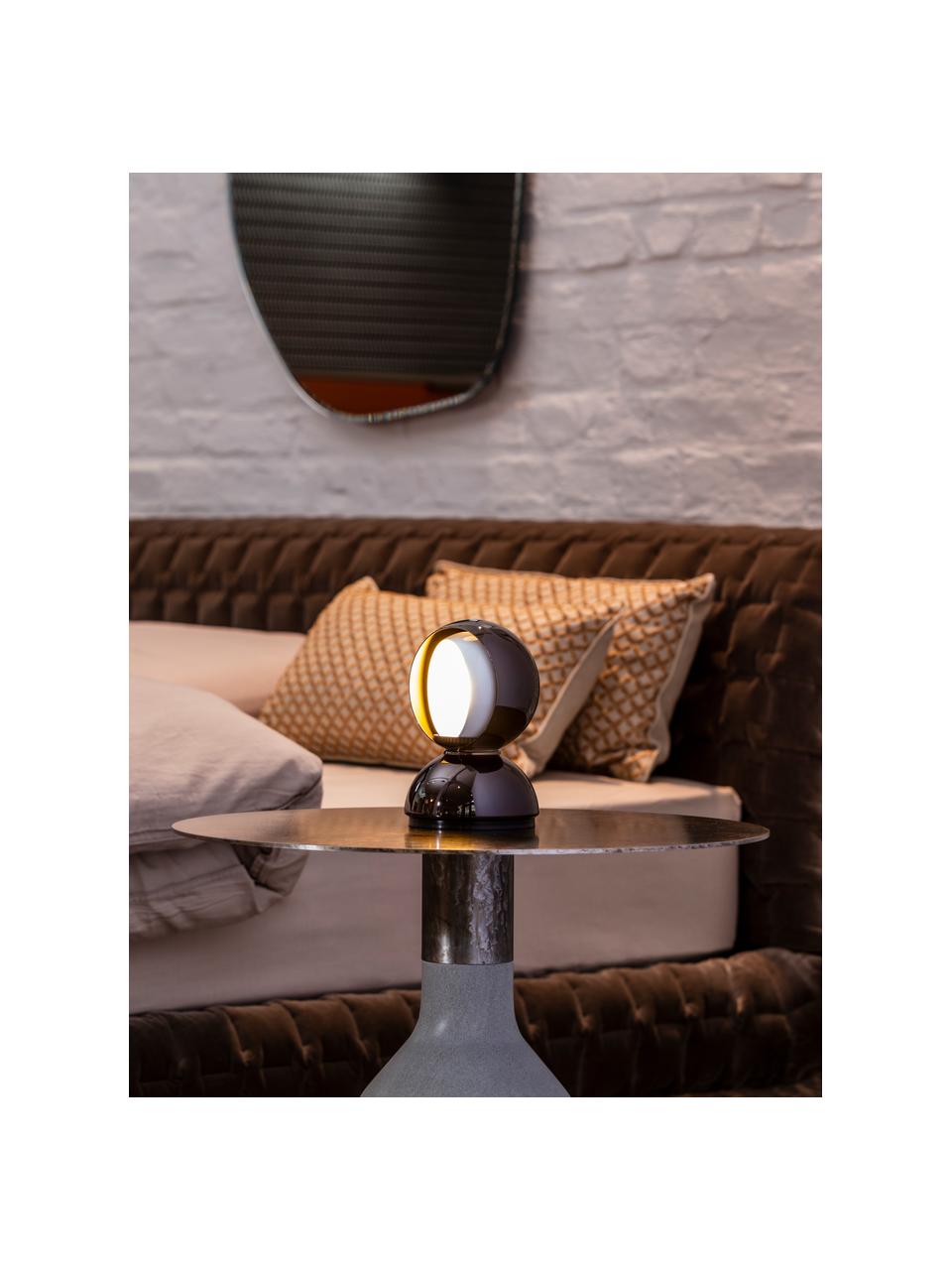 Malá nastaviteľná stolová lampa Eclisse, Čierna, Š 12 x V 18 cm