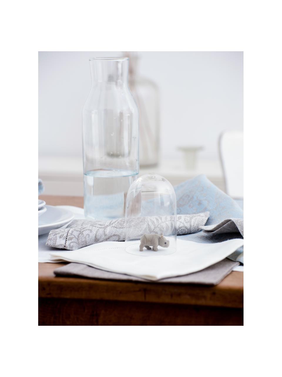 Placemats Alanta met open zoom, 6 stuks, Wit, B 38 x L 50 cm