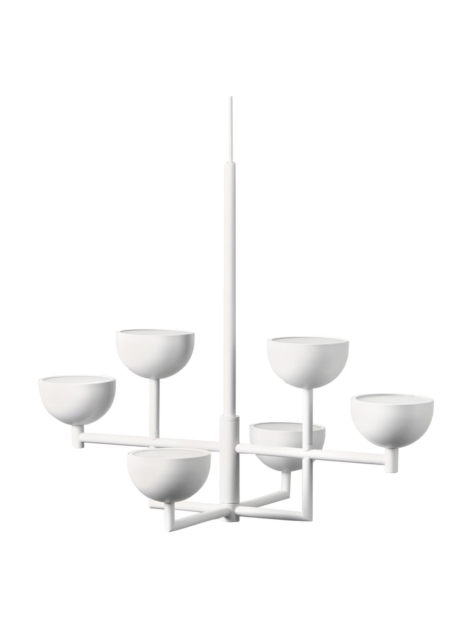 Żyrandol LED Paula, Biały, S 55 x W 49 cm