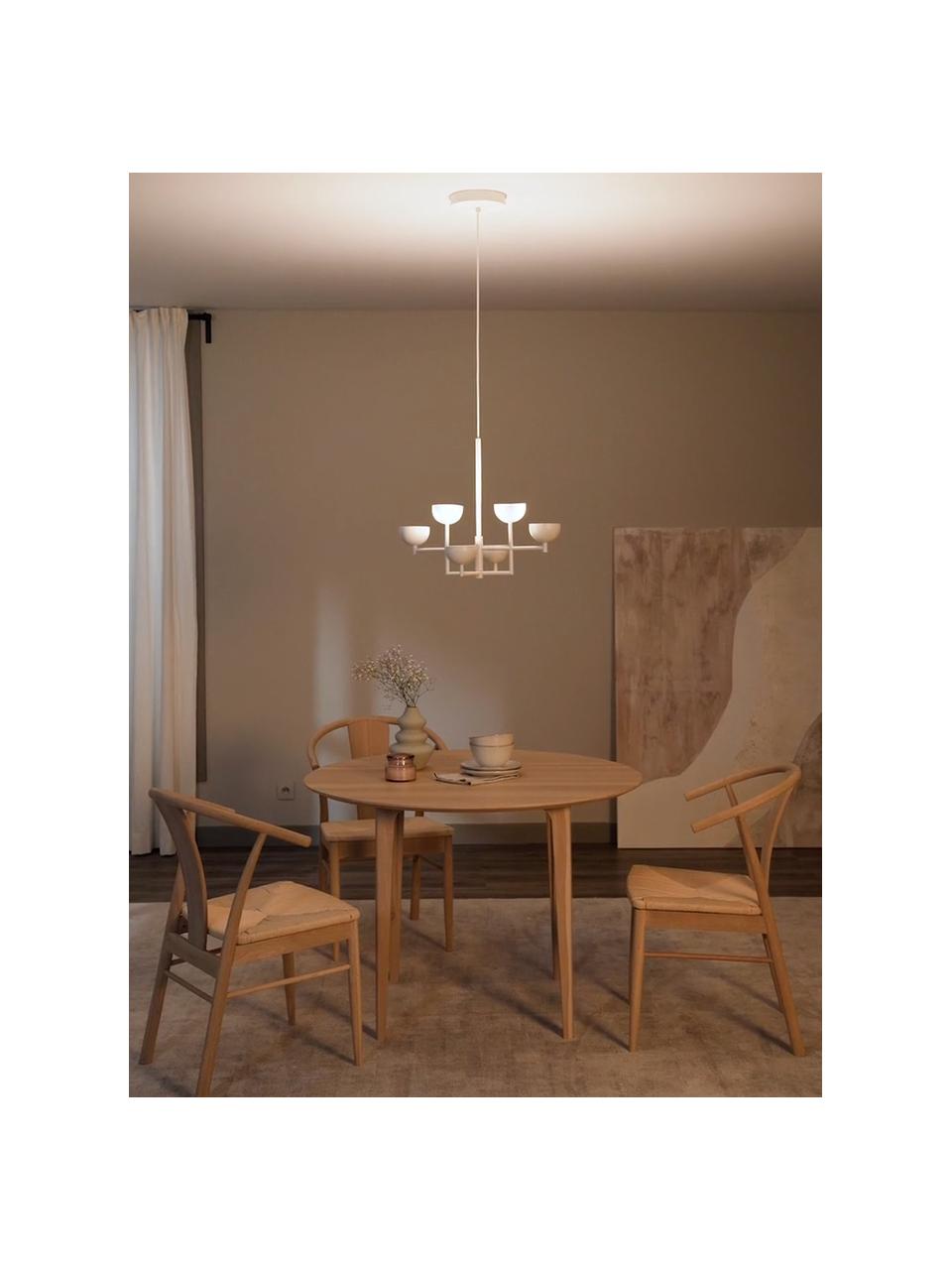 Żyrandol LED Paula, Biały, S 55 x W 49 cm