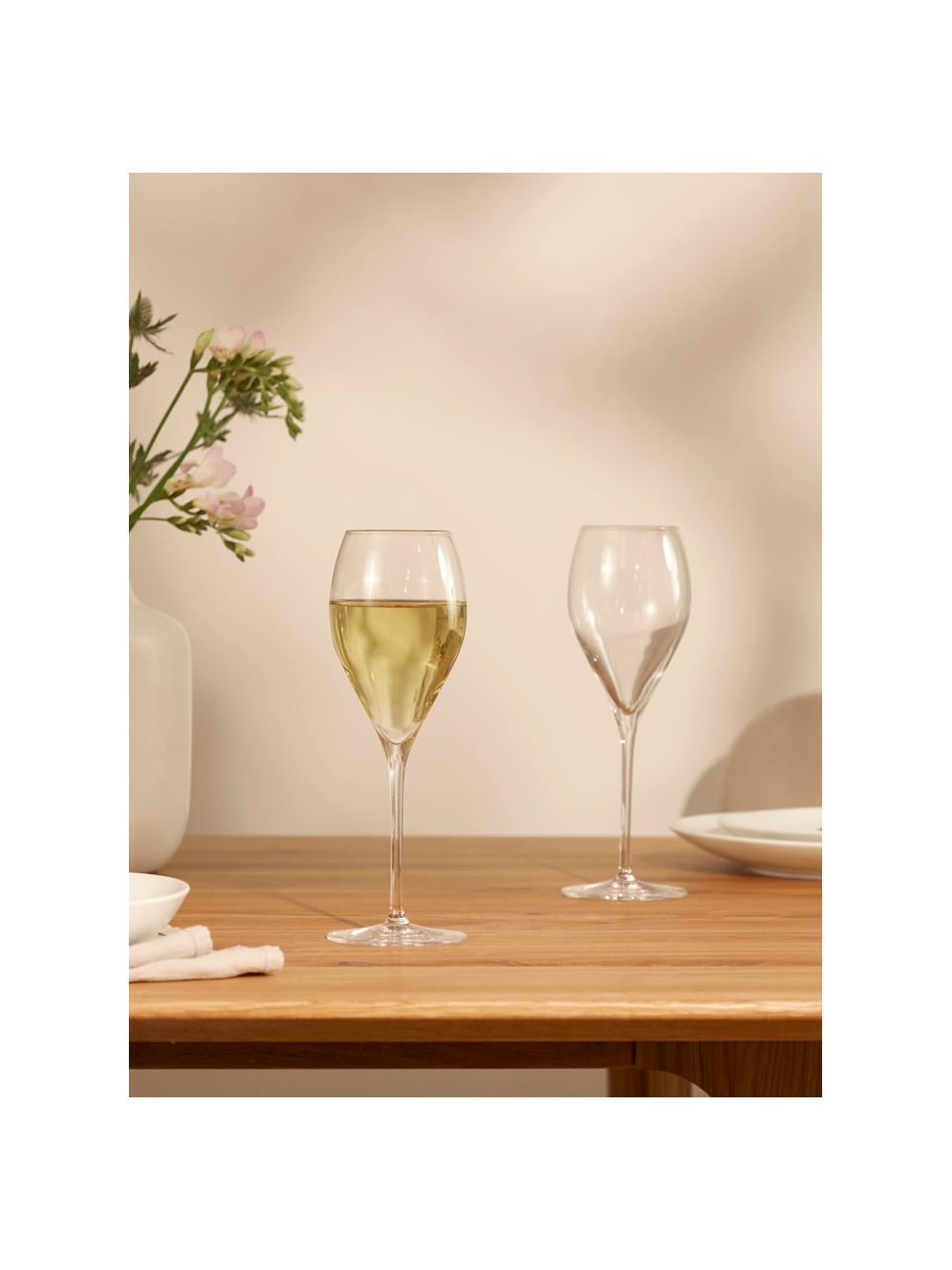 Krištáľové poháre na šampanské Prestige, 6 ks, Krištáľové sklo, Priehľadná, Ø 8 x V 23 cm, 340 ml