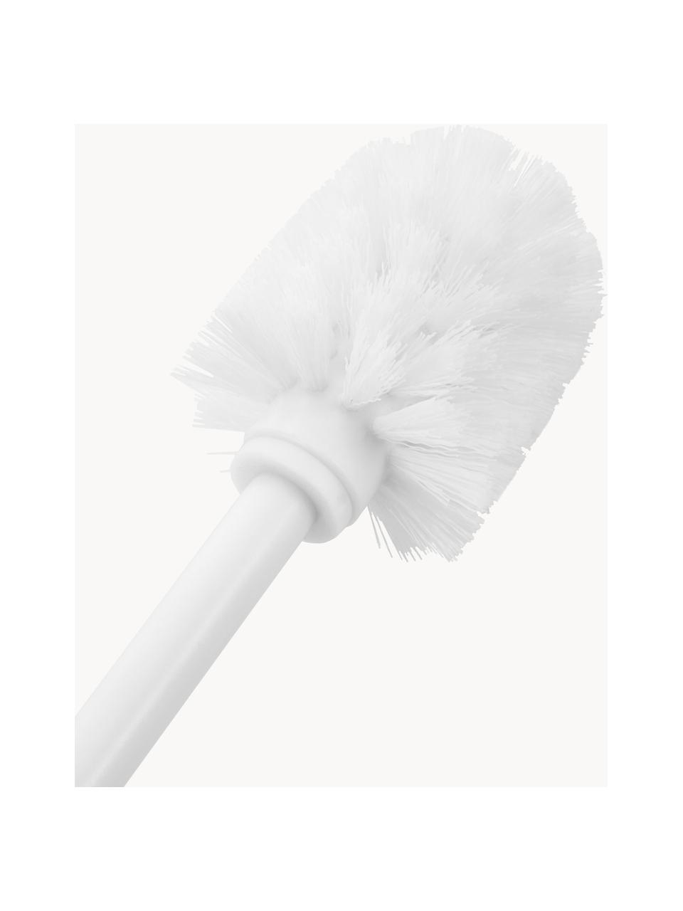 Brosse pour WC Wili, Blanc, bois d'acacia, Ø 11 x haut. 37 cm